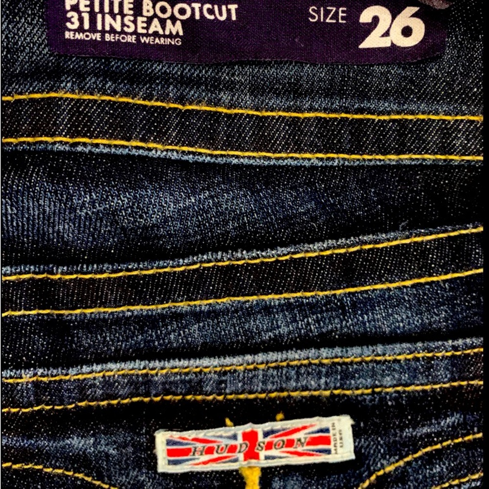 Hudson Bootleg jeans only worn once.  Like brand new.
